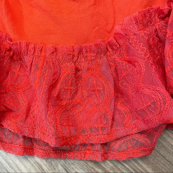 Honey Punch Boho Embroidered Mesh Top - Picture 4 of 6